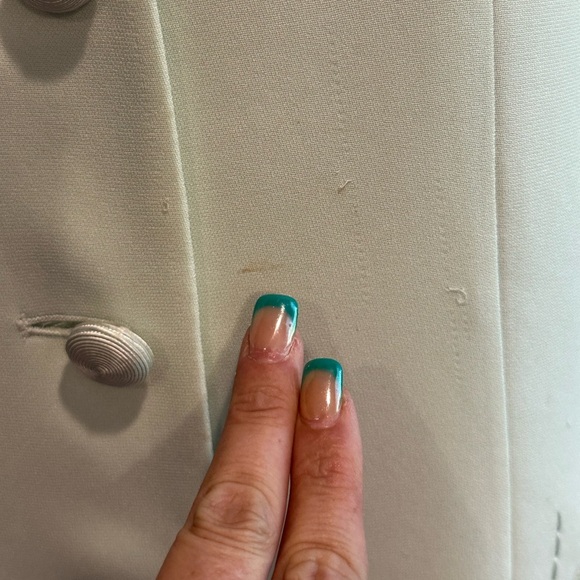 Valerie Stevens Skirt Suit Set Size 12 | Mint Green | Embroidered Blazer - Picture 3 of 14